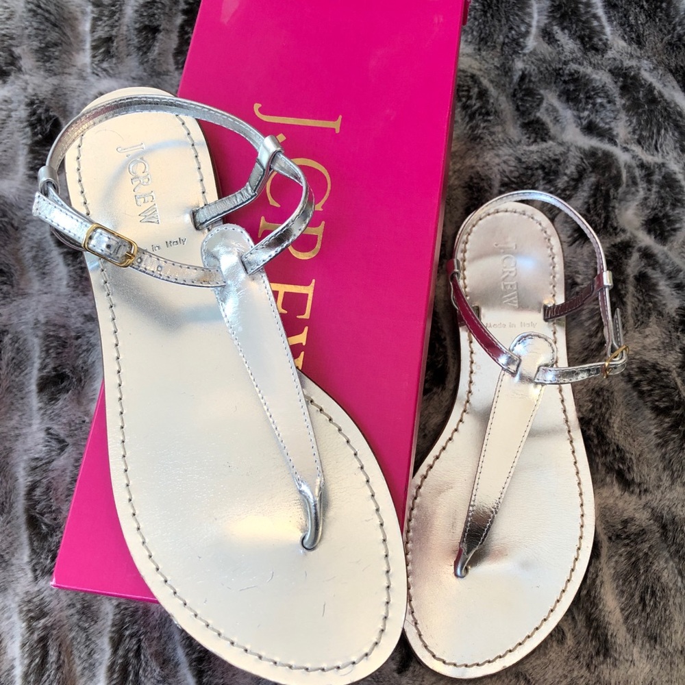 J. Crew Dauphine Metallic Sandal